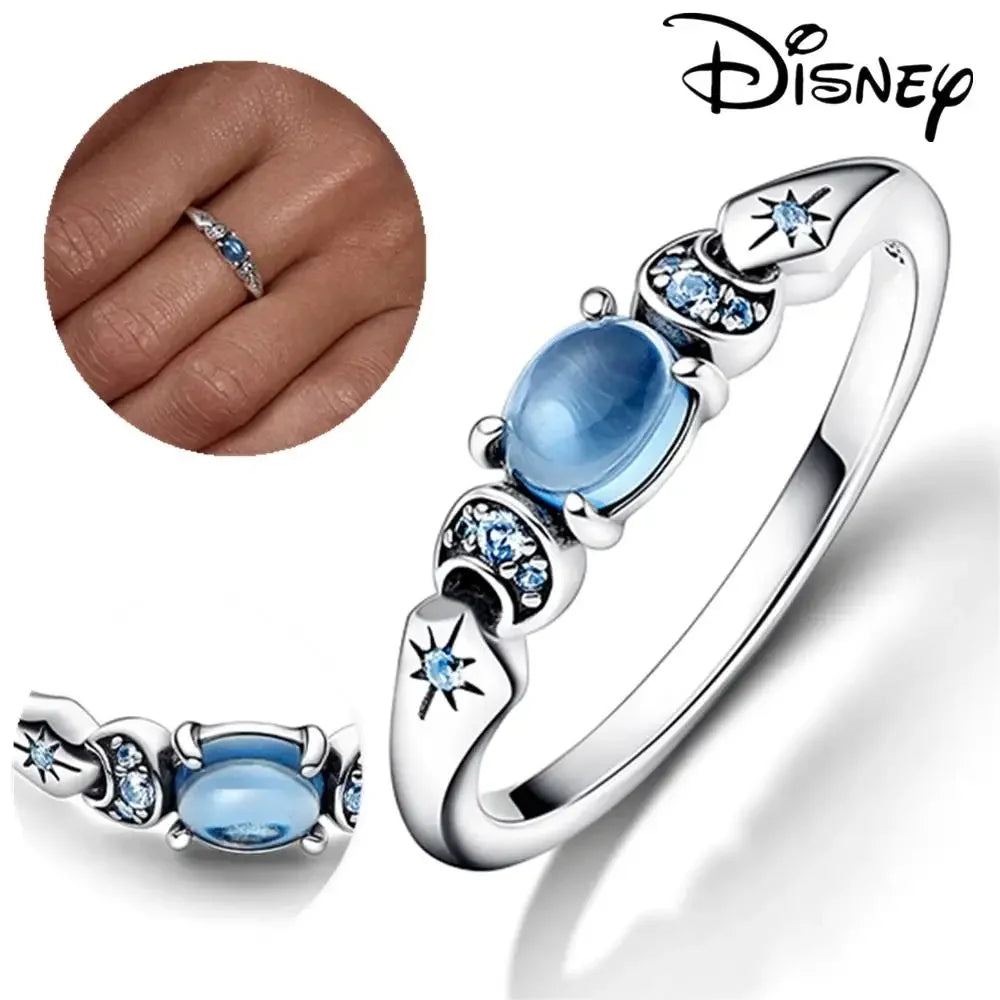 Disney 2024 New Fashion Mickey Mouse Women's Ring Original Valentine's Day Jewelry Gift Couple Ring Jewelry SetsGift Rings