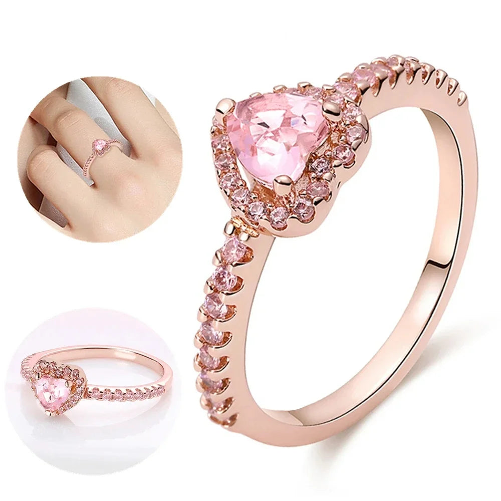Disney 2024 New Fashion Mickey Mouse Women's Ring Original Valentine's Day Jewelry Gift Couple Ring Jewelry SetsGift Rings