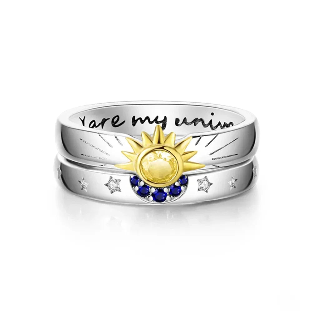 Disney 2024 New Fashion Mickey Mouse Women's Ring Original Valentine's Day Jewelry Gift Couple Ring Jewelry SetsGift Rings
