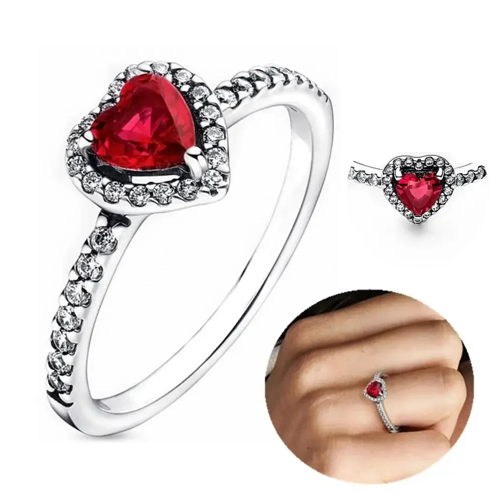 Disney 2024 New Fashion Mickey Mouse Women's Ring Original Valentine's Day Jewelry Gift Couple Ring Jewelry SetsGift Rings