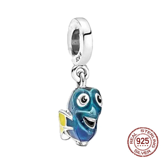 MINISO Disneys Animals Mobilization Charms Beads 925 Sterling Silver Hot Women Original 925 Bracelet Bangle DIY Jewelry Pendant