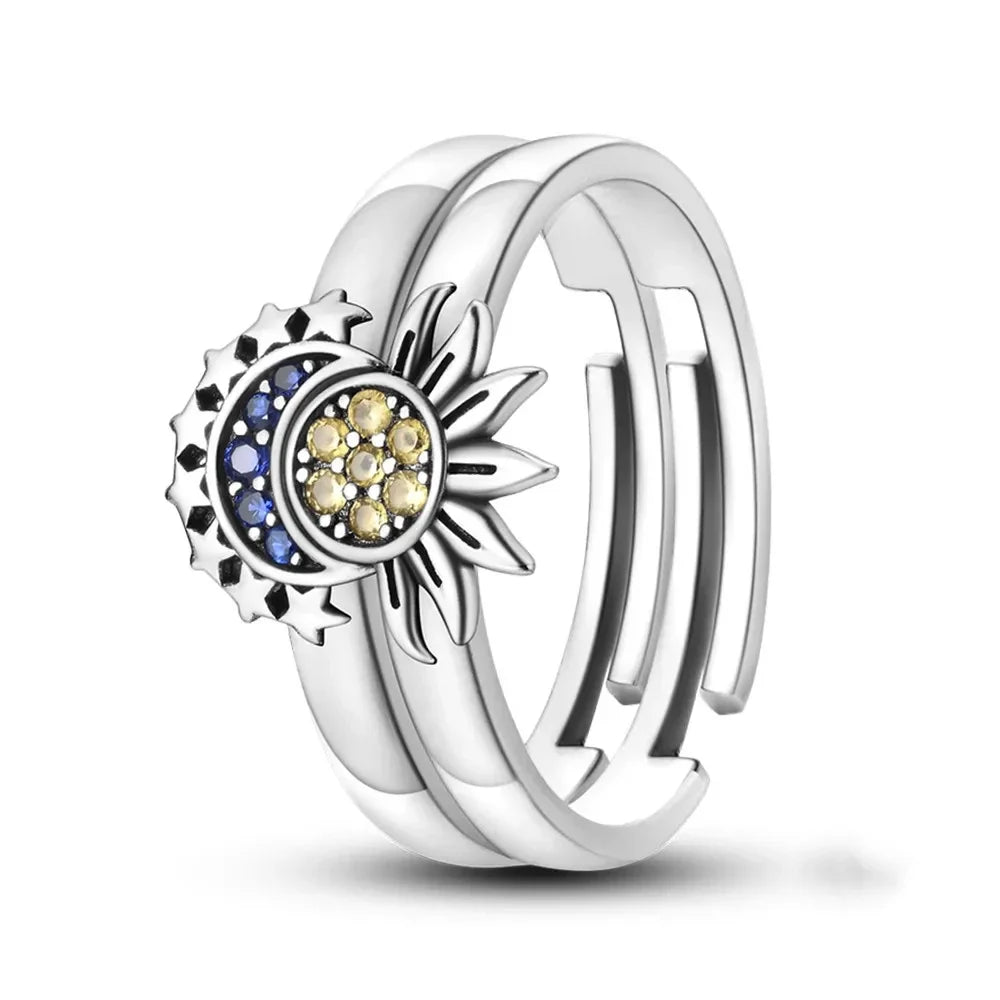 Disney 2024 New Fashion Mickey Mouse Women's Ring Original Valentine's Day Jewelry Gift Couple Ring Jewelry SetsGift Rings