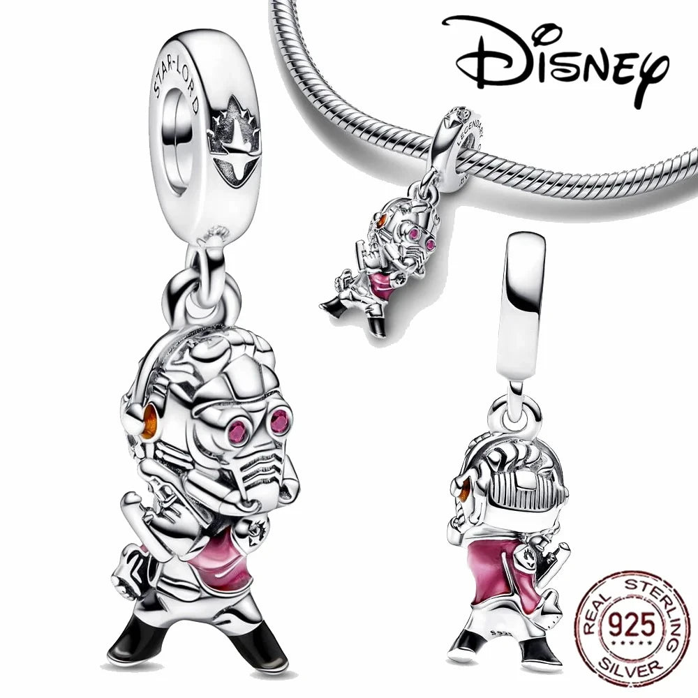 100% 925 sterling silver Disney Charm Spider Man beads suitable for original Pandora bracelet, women's fashion gift