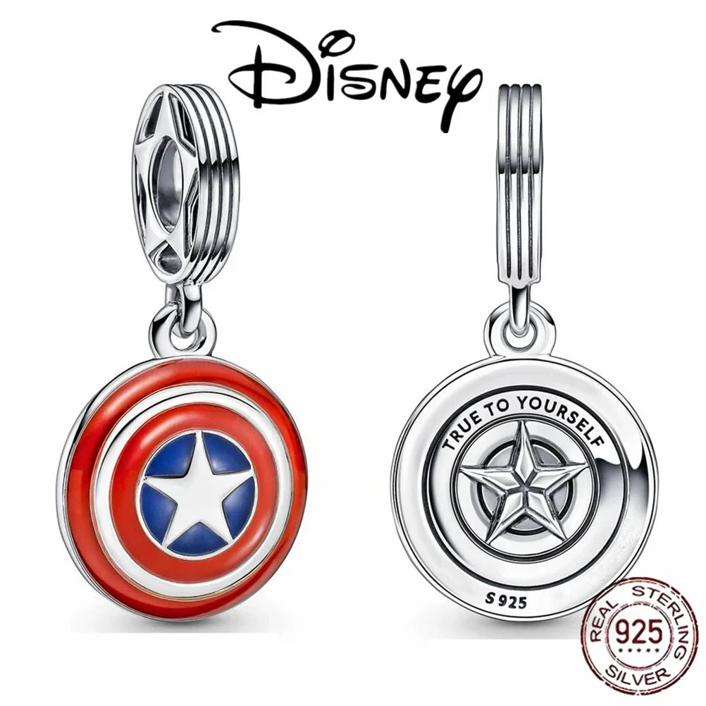 100% 925 sterling silver Disney Charm Spider Man beads suitable for original Pandora bracelet, women's fashion gift