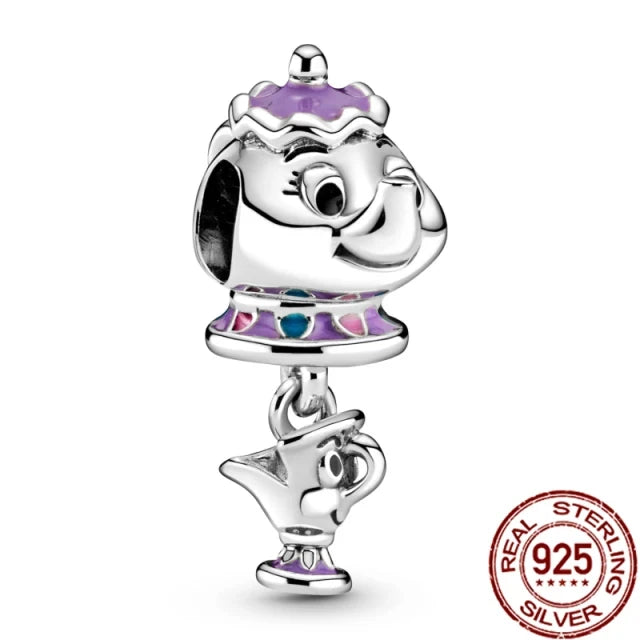 100% 925 sterling silver Disney Charm Spider Man beads suitable for original Pandora bracelet, women's fashion gift