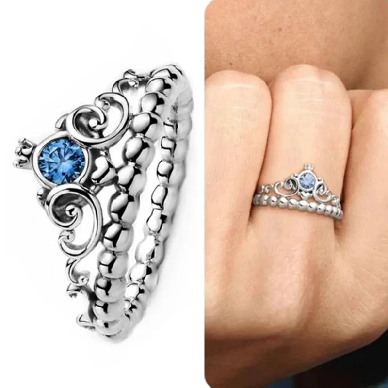2024 All-new Disney-Mickey Mouse and Minnie Lady rings suitable for women DIY popular fashion temperament exquisite ring jewelry