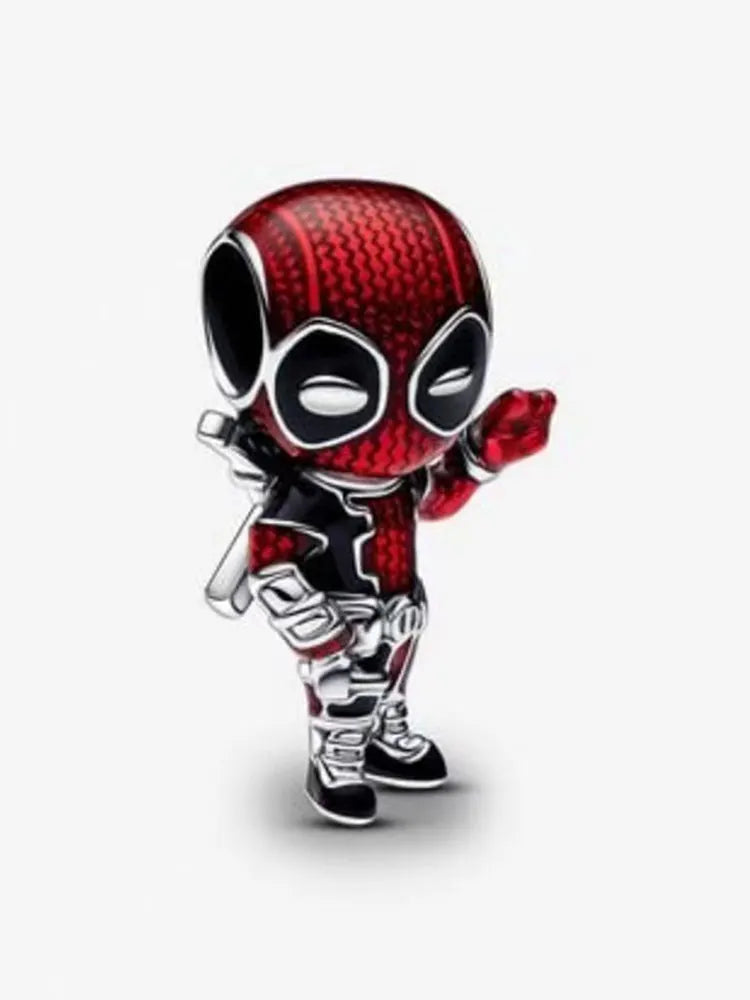 100% 925 sterling silver Disney Charm Spider Man beads suitable for original Pandora bracelet, women's fashion gift