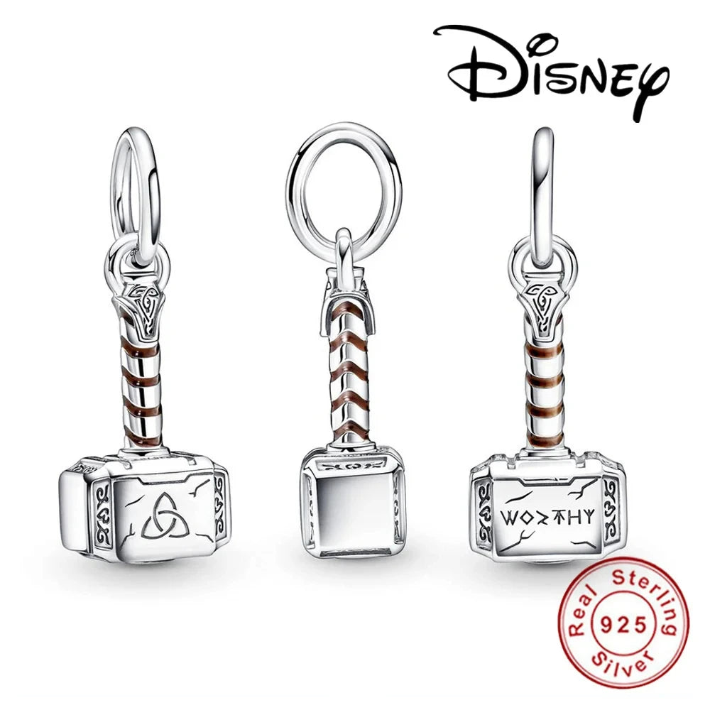 100% 925 sterling silver Disney Charm Spider Man beads suitable for original Pandora bracelet, women's fashion gift