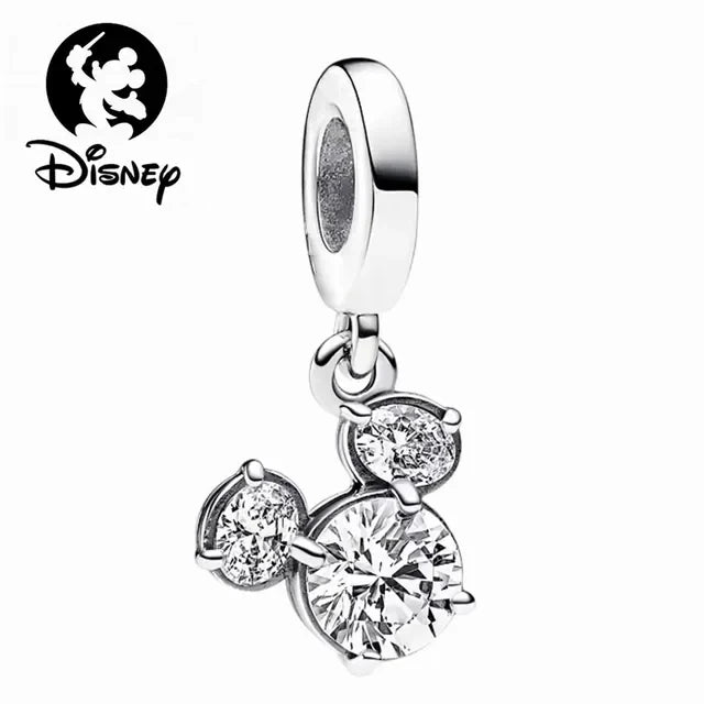 Disney 100th Anniversary Mickey Mouse Princess Pumpkin Car Beads Fit Original Pandora Bracelet Women's Bracelet DIY Jewelry