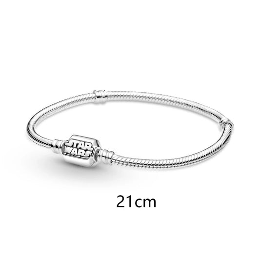 MINISO DISNEY 925 Sterling Silver Marvel Hero Star Wars Rescuers Pendant Charm Fit Original Brand DIY Jewelry Gift