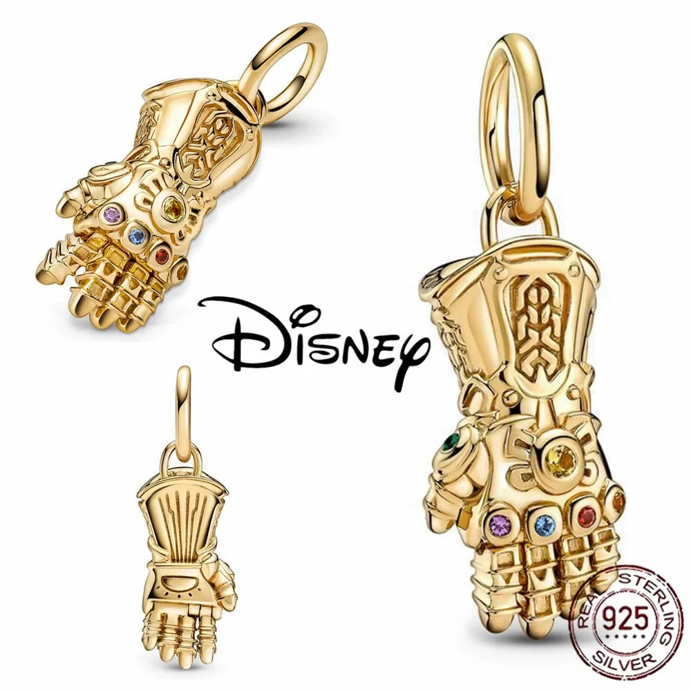 100% 925 sterling silver Disney Charm Spider Man beads suitable for original Pandora bracelet, women's fashion gift