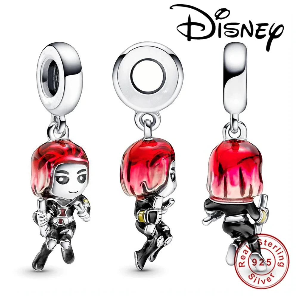 100% 925 sterling silver Disney Charm Spider Man beads suitable for original Pandora bracelet, women's fashion gift
