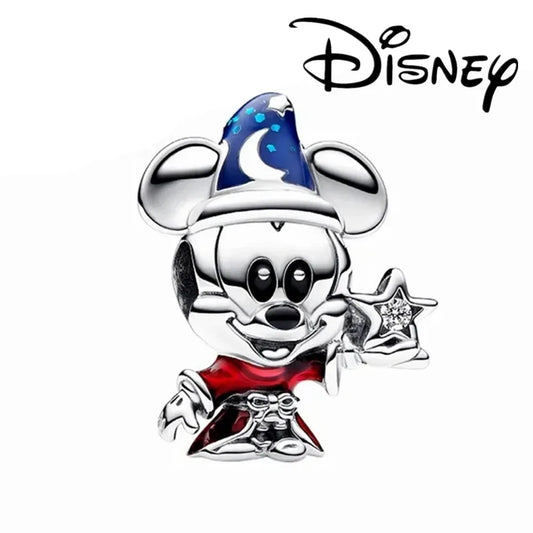MINISO Disney Stitch Minnie Mouse Winnie Charms Dangle Fit Charms Silver 925 Original Bracelet for Jewelry Make With Stamp