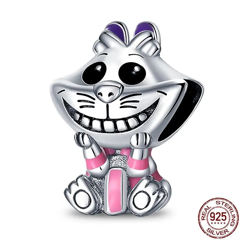 925 Sterling Silver Mickey Mouse Minnie Series Bead Charm Fit Disney Stitch Charm 925 Bracelet DIY Women Jewelry Gift