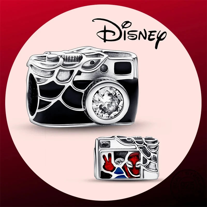 100% 925 sterling silver Disney Charm Spider Man beads suitable for original Pandora bracelet, women's fashion gift