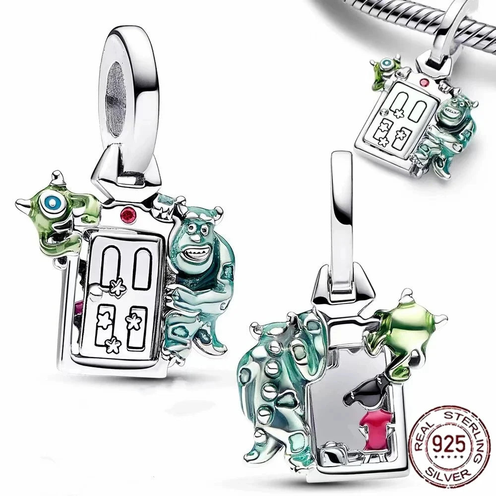 100% 925 sterling silver Disney Charm Spider Man beads suitable for original Pandora bracelet, women's fashion gift