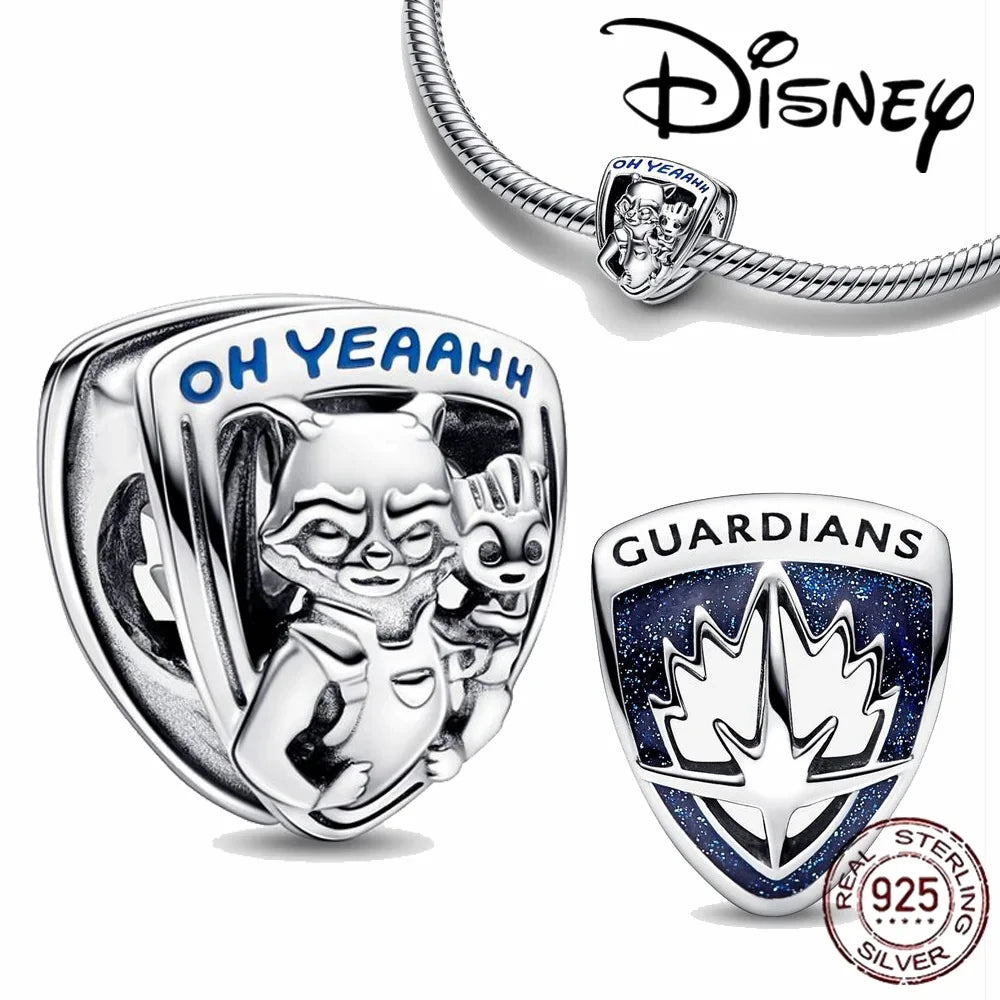100% 925 sterling silver Disney Charm Spider Man beads suitable for original Pandora bracelet, women's fashion gift