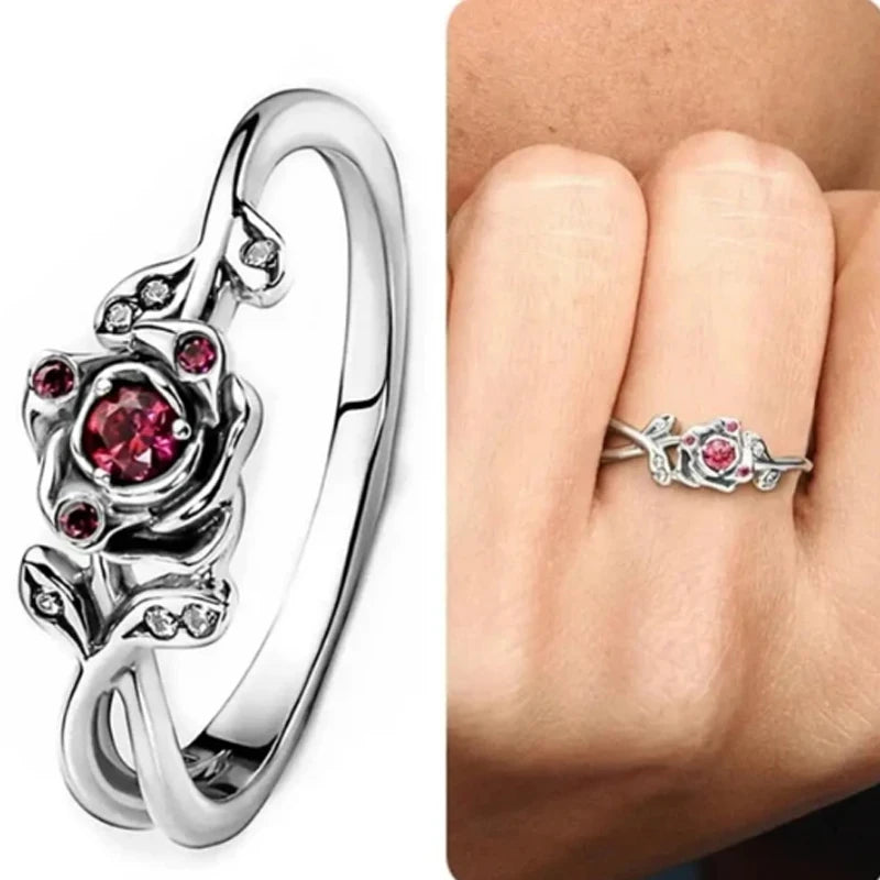 2024 All-new Disney-Mickey Mouse and Minnie Lady rings suitable for women DIY popular fashion temperament exquisite ring jewelry