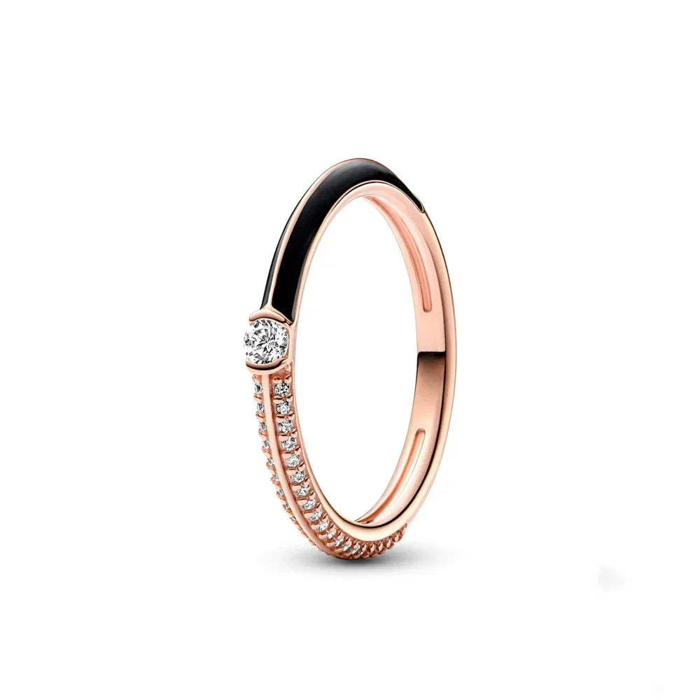Disney 2024 New Fashion Mickey Mouse Women's Ring Original Valentine's Day Jewelry Gift Couple Ring Jewelry SetsGift Rings