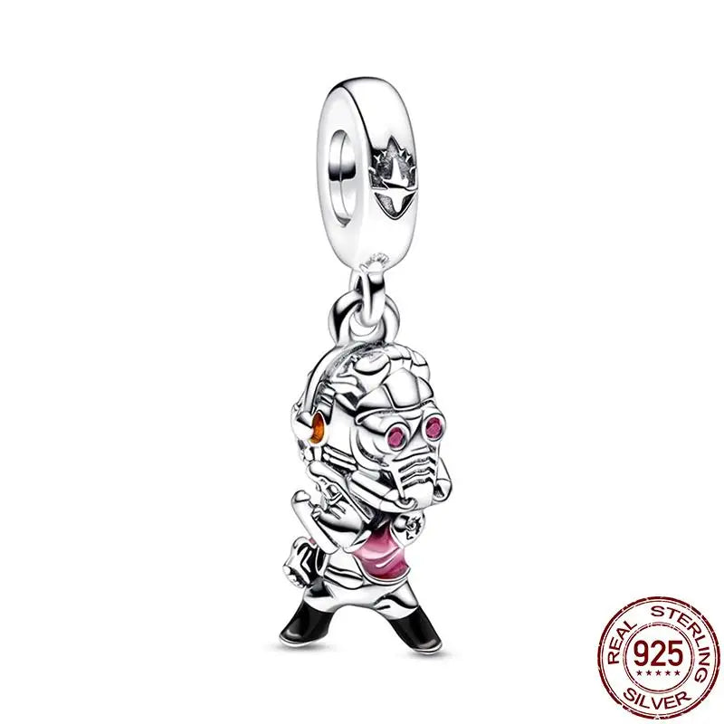 925 Sterling Silver Mickey Mouse Minnie Series Bead Charm Fit Disney Stitch Charm 925 Bracelet DIY Women Jewelry Gift