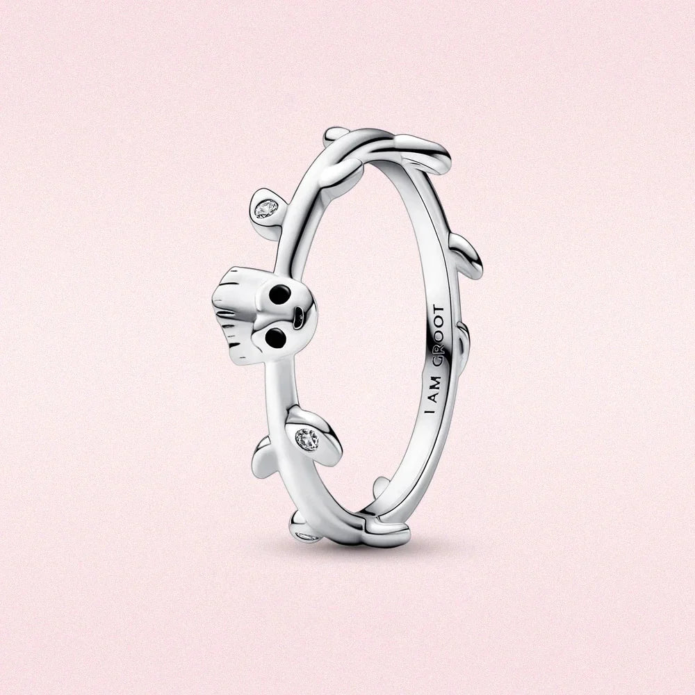 Disney 2024 New Fashion Mickey Mouse Women's Ring Original Valentine's Day Jewelry Gift Couple Ring Jewelry SetsGift Rings