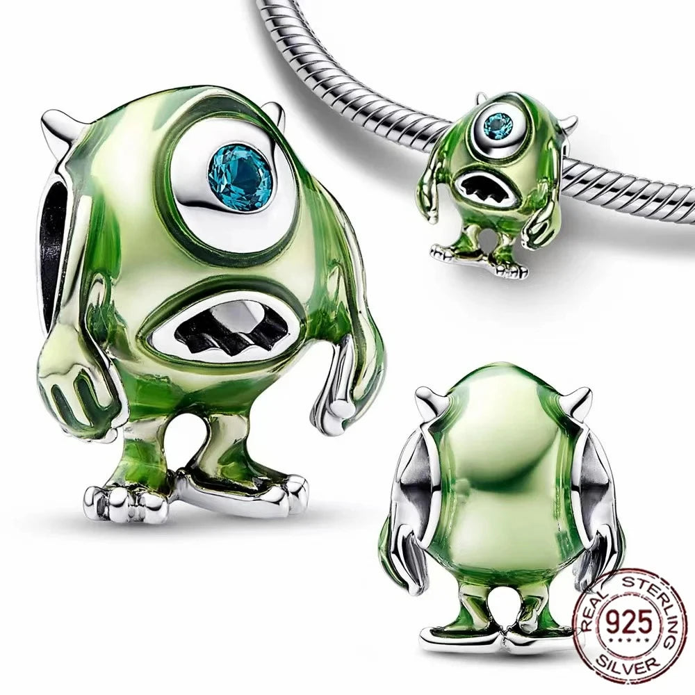 100% 925 sterling silver Disney Charm Spider Man beads suitable for original Pandora bracelet, women's fashion gift