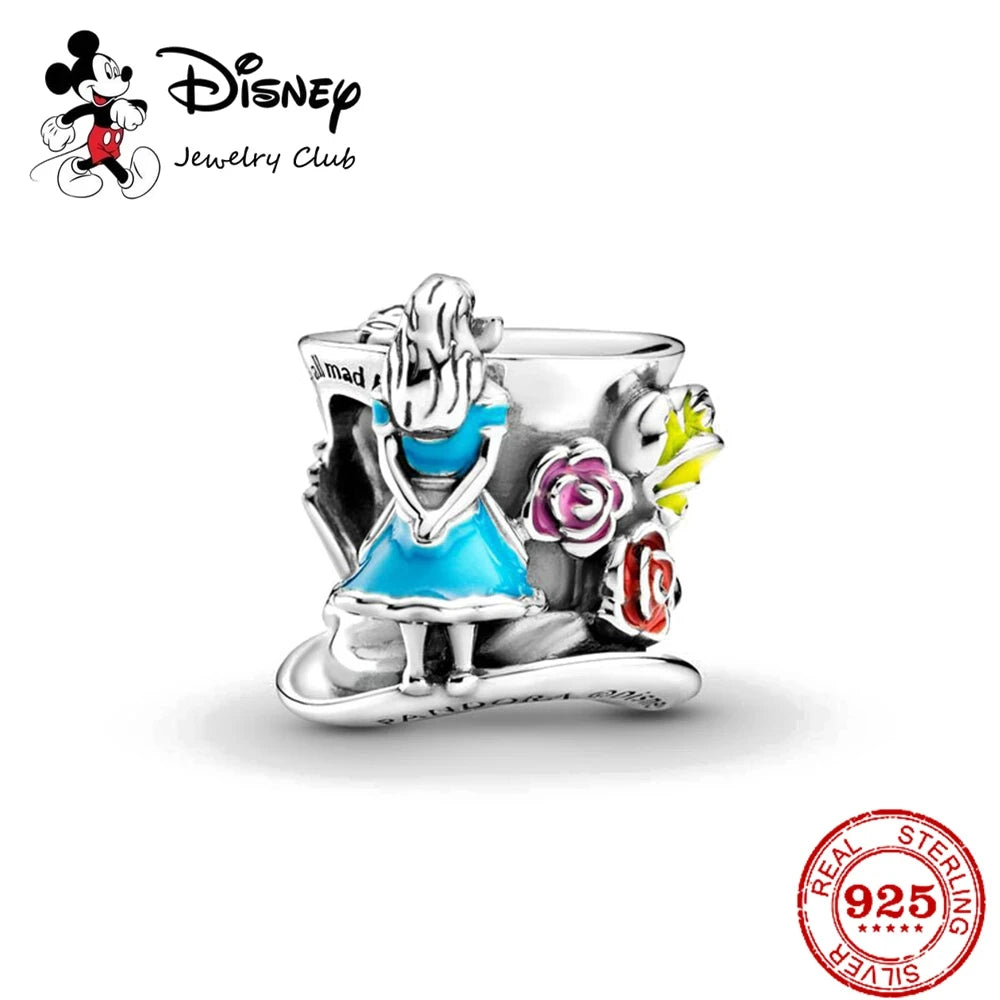 100% 925 sterling silver Disney Charm Spider Man beads suitable for original Pandora bracelet, women's fashion gift